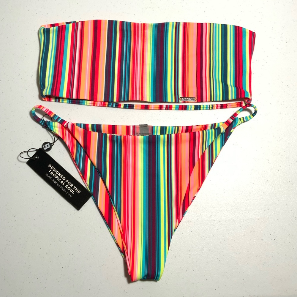 Blackbough Women’s Bandeau Swim Top & Bottom NWT